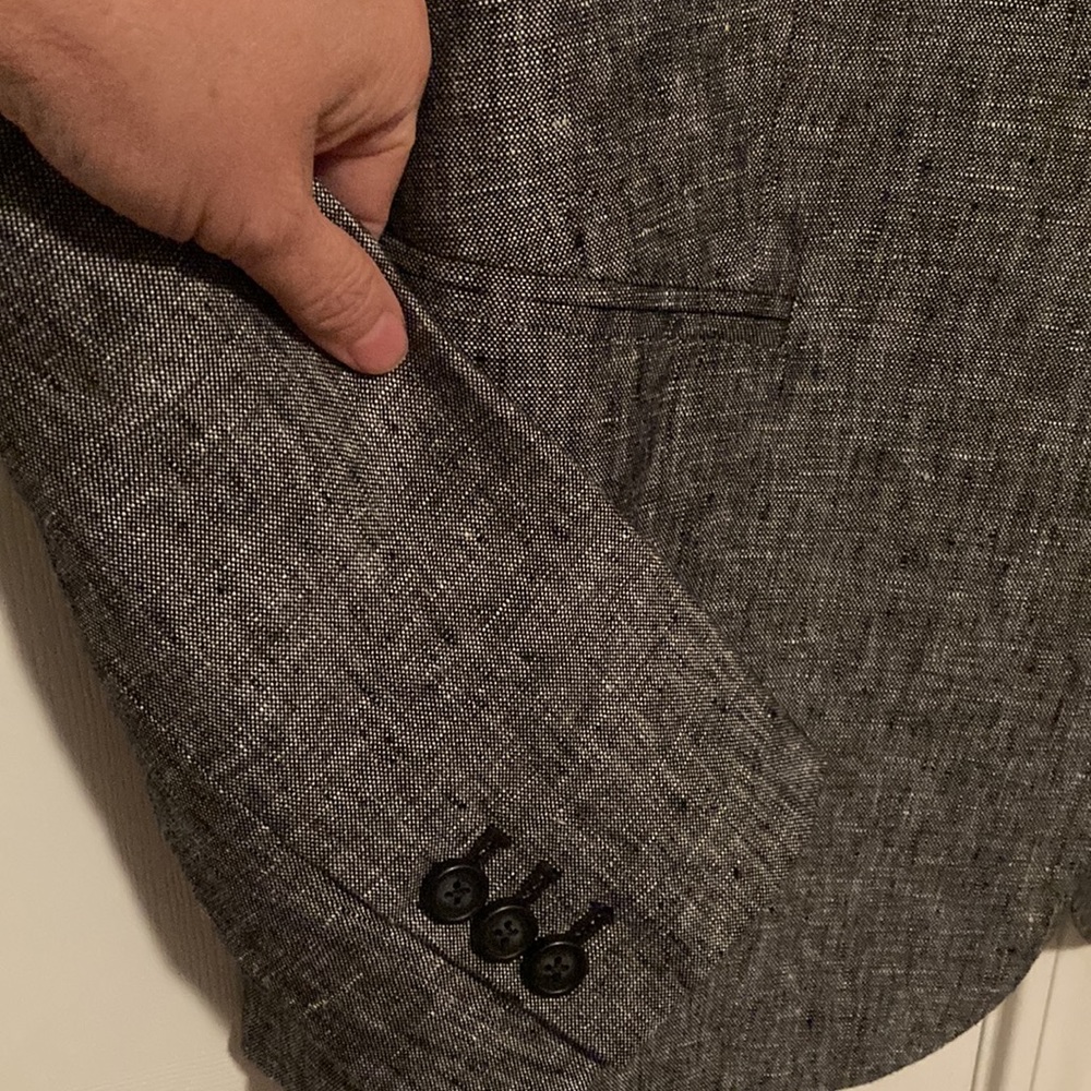 JCrew Factory one button linen blazer - Picture 3 of 6